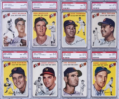 1954 Topps PSA NM-MT 8 Collection (11 Different)